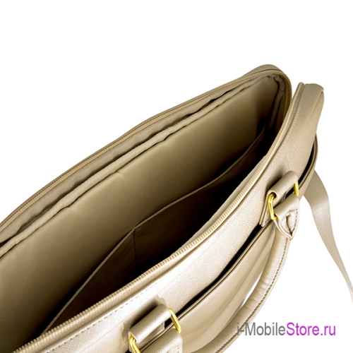 Сумка Guess Saffiano Bag для ноутбука до 15 дюймов, бежевая