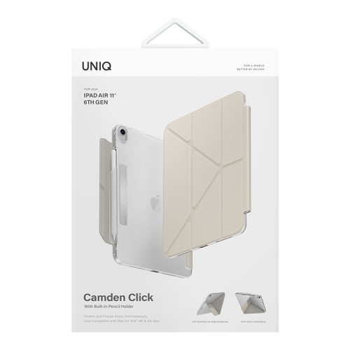 Uniq для iPad Air 11 (2024/25) / Air 10.9 (2020/22) чехол Camden Click Ivory