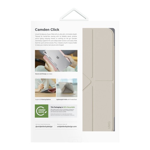Uniq для iPad Air 11 (2024/25) / Air 10.9 (2020/22) чехол Camden Click Ivory