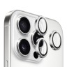 BlueO стекло для iPhone 16 Pro/16 Pro Max, Camera lens Armor Aluminium 3 шт. Silver Diamond (+installer)