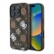 Guess для iPhone 16 Pro Max чехол PU кожа 4G Colored Peony Brown (MagSafe)