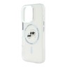 Karl Lagerfeld для iPhone 16 Pro чехол PC/TPU NFT Karl&Choupette прозрачный (MagSafe)