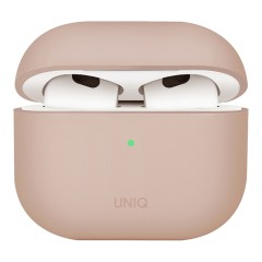 Uniq для Airpods 4 чехол LINO Liquid silicone Pink