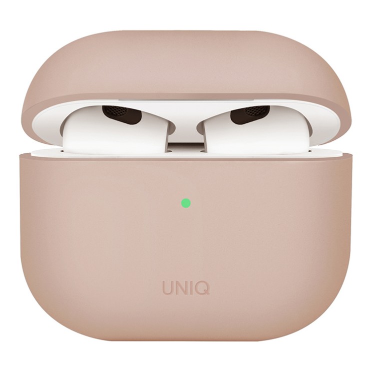 Uniq для Airpods 4 чехол LINO Liquid silicone Pink