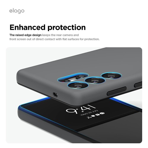 Elago для Galaxy S25 Ultra чехол GLIDE (tpu+pc) Dark Grey/Black (Magnetic)