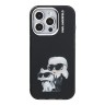 Karl Lagerfeld для iPhone 15 Pro Max чехол PC/TPU Aquarelle Karl & Choupette Black