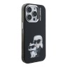 Karl Lagerfeld для iPhone 15 Pro Max чехол PC/TPU Aquarelle Karl & Choupette Black
