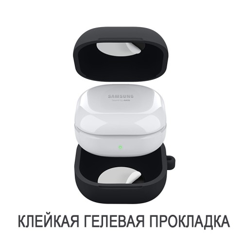 Силиконовый чехол Elago Silicone Hang case для Galaxy Buds 2/Live/Pro/FE, черный