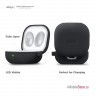 Силиконовый чехол Elago Silicone Hang case для Galaxy Buds Live | Buds Pro, черный