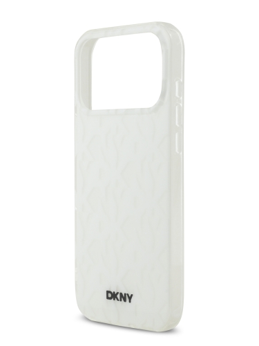 DKNY для iPhone 17 Pro Max чехол IML Double layer Grid Pattern Hard White