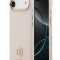 Guess для iPhone Air чехол PU Grained 4G Diamond metal logo Gold camera Hard Pink (MagSafe)