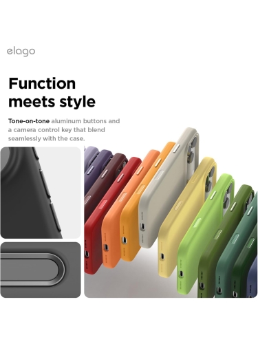 Elago для iPhone 17 Pro чехол Magnetic Silicone Black (MagSafe)