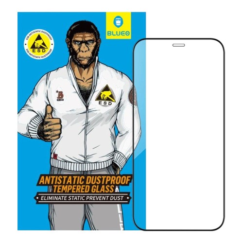 Защитное стекло BLUEO Silk Full Cover Anti-Static для iPhone 12 | 12 Pro