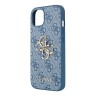 Чехол Guess 4G Big metal logo Hard для iPhone 13, синий
