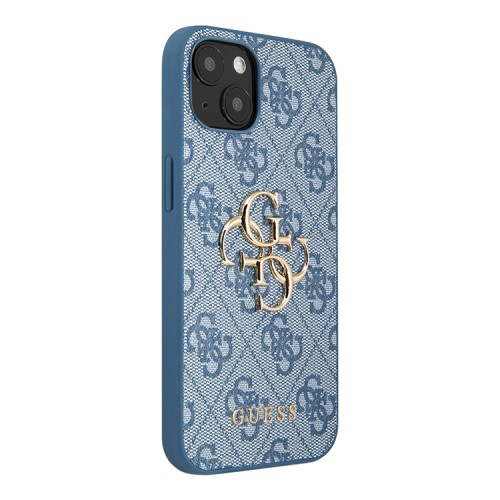 Чехол Guess 4G Big metal logo Hard для iPhone 13, синий