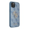 Чехол Guess 4G Big metal logo Hard для iPhone 13, синий