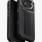 Uniq для iPhone 17 Pro чехол Heldro PRO Leatherette + FlexGrip & Camera stand Black (MagSafe)