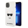 Karl Lagerfeld чехол Liquid silicone Choupette Hard для iPhone 13 mini, белый KLHCP13SSLCHWH