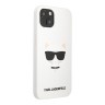 Karl Lagerfeld чехол Liquid silicone Choupette Hard для iPhone 13 mini, белый KLHCP13SSLCHWH