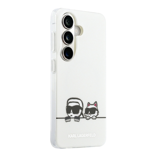 Karl Lagerfeld для Galaxy S26 чехол IML Sketch Karl & Choupette On Line Hard Transparent (MagSafe)