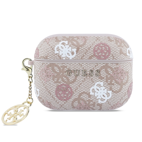 Guess для Airpods Pro 3 чехол PU 4G Colored Peony with 4G Charm Pnk