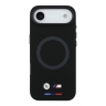 BMW для iPhone Air чехол M-series Liquid silicone Metal cam Double logo Hard Black (MagSafe)