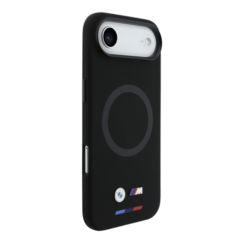 BMW для iPhone Air чехол M-series Liquid silicone Metal cam Double logo Hard Black (MagSafe)