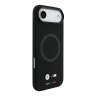 BMW для iPhone Air чехол M-series Liquid silicone Metal cam Double logo Hard Black (MagSafe)