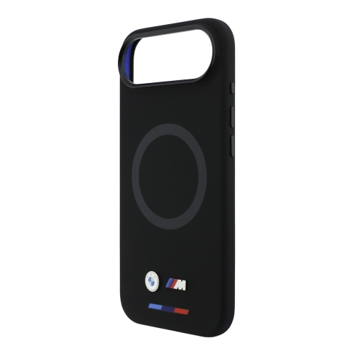 BMW для iPhone Air чехол M-series Liquid silicone Metal cam Double logo Hard Black (MagSafe)