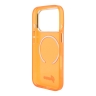 Guess для iPhone 17 Pro Max чехол IML Script Metal logo and Camera Hard Orange (MagSafe)