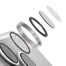Uniq стекло для iPhone 18 Pro/18 Pro Max OPTIX Camera Lens AluGuard Sterling Silver