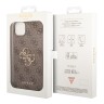 Чехол Guess 4G Big metal logo Hard для iPhone 14, коричневый