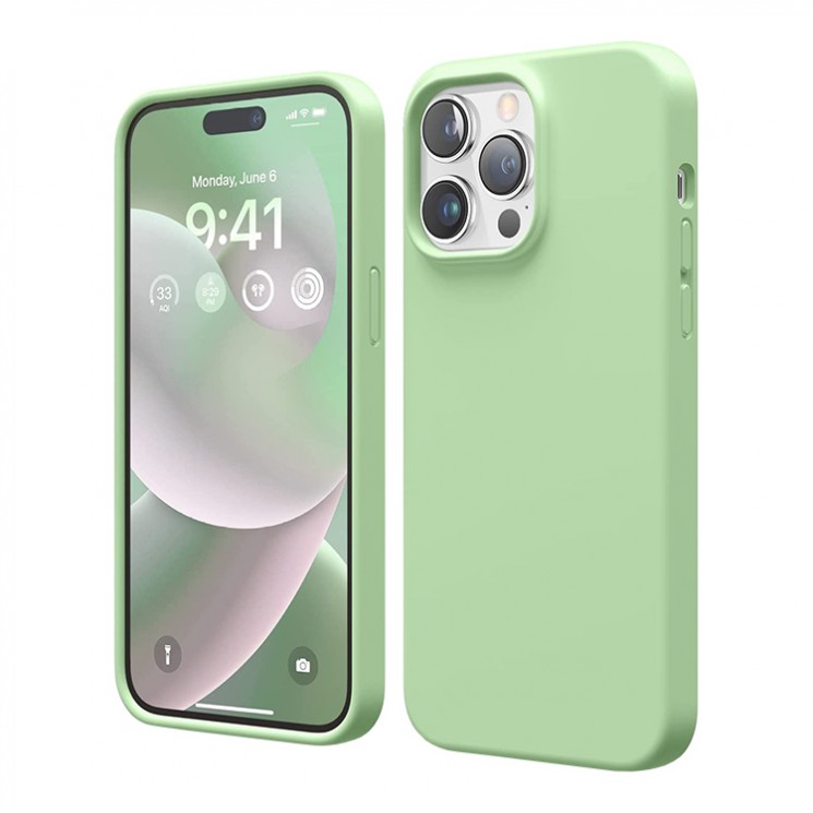 Чехол Elago Soft Silicone для iPhone 14 Pro Max, Pastel Green