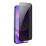 Baseus All-glass Антишпион (Dust-proof) для iPhone 14 Plus | 13 Pro Max (2 шт), черная рамка