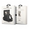 Сумка Lagerfeld Wallet Phone Bag PU Saffiano Metal Karl head для смартфонов, черная