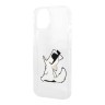 Чехол Karl Lagerfeld Choupette Fun Hard для iPhone 14, прозрачный