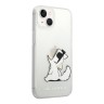 Чехол Karl Lagerfeld Choupette Fun Hard для iPhone 14, прозрачный