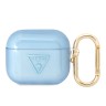 Чехол Guess Translucent Palm Tree с карабином для Airpods 3 (2021), голубой