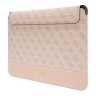 Чехол Guess Sleeve 4G Bottom stripe Metal logo для ноутбуков 13-14", розовый
