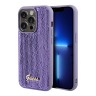 Guess для iPhone 15 Pro чехол Sequins Script metal logo Hard Purple