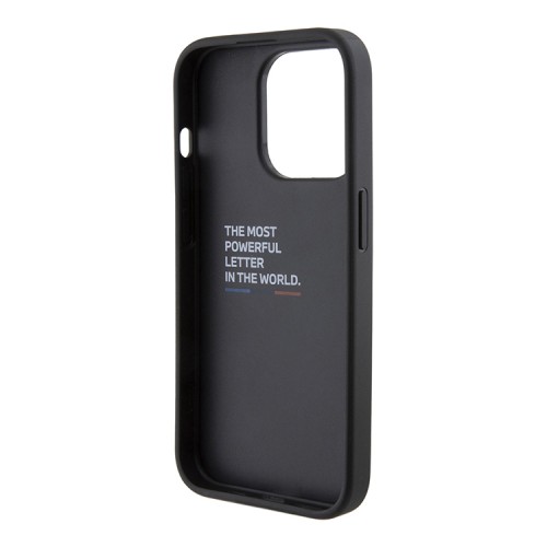 BMW для iPhone 15 Pro чехол GripStand M-Collection PU Tricolor Hard Grey
