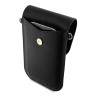 Hello Kitty для смартфонов сумка Wallet Phone Bag PU Grained leather Metal Kitty Head w Chain Black