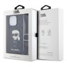 Karl Lagerfeld для iPhone 15 Pro Max чехол Crossbody cardslot PU Saffiano Monogram NFT Karl Ikon Hard Blk