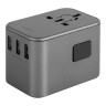 EnergEA СЗУ Travel World adapter 35, 2USB-C + 3USB-A, PD35W Gunmetal