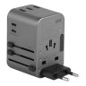 EnergEA СЗУ Travel World adapter 35, 2USB-C + 3USB-A, PD35W Gunmetal