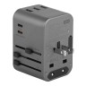 EnergEA СЗУ Travel World adapter 35, 2USB-C + 3USB-A, PD35W Gunmetal