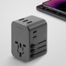 EnergEA СЗУ Travel World adapter 35, 2USB-C + 3USB-A, PD35W Gunmetal