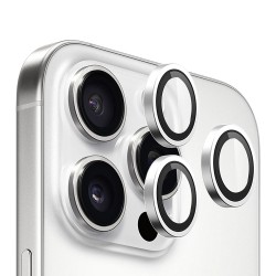 BlueO стекло для iPhone 16 Pro/16 Pro Max, Camera lens Armor Aluminium 3 шт. Silver (+installer)