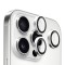 BlueO стекло для iPhone 16 Pro/16 Pro Max, Camera lens Armor Aluminium 3 шт. Silver (+installer)