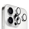 BlueO стекло для iPhone 16 Pro/16 Pro Max, Camera lens Armor Aluminium 3 шт. Silver (+installer)
